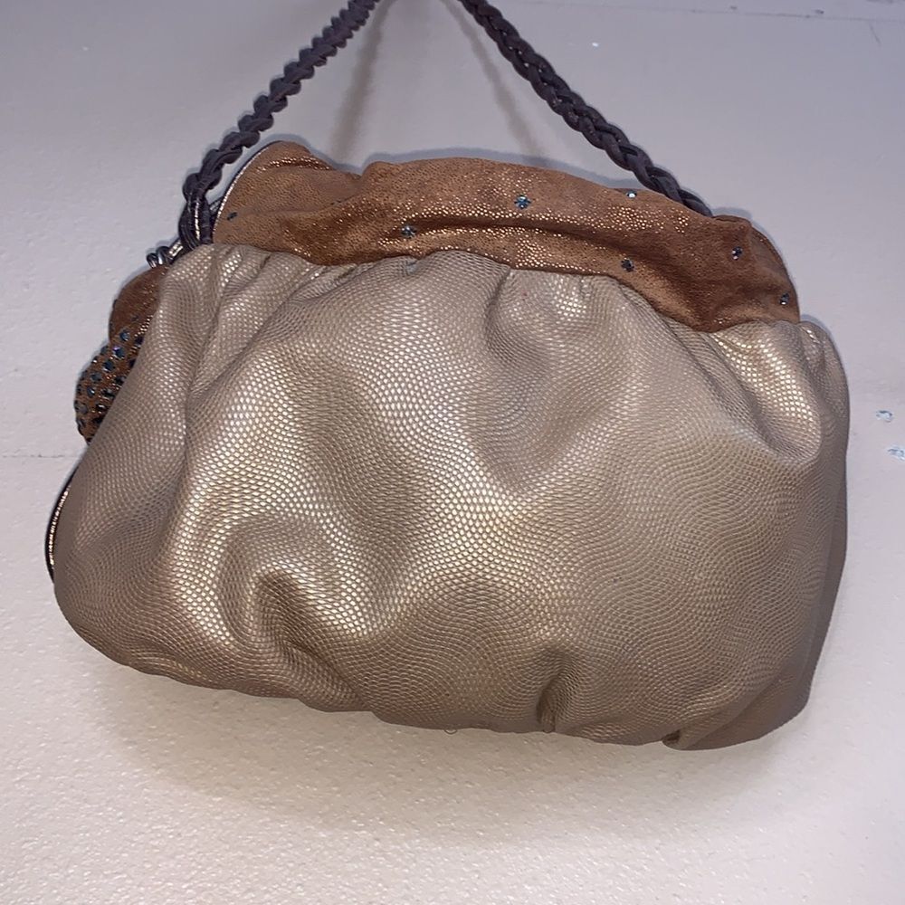 Rita Diana for Mylinka Vintage Soft Leather Swarovski Embellished Y2K Purse - Picture 7 of 8